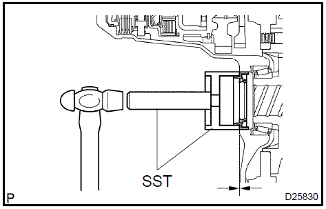 Install differential side bearing retainer oil seal