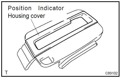 Remove position indicator housing cover