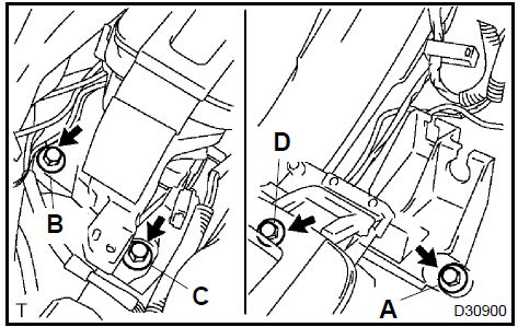 Install floor shift assy