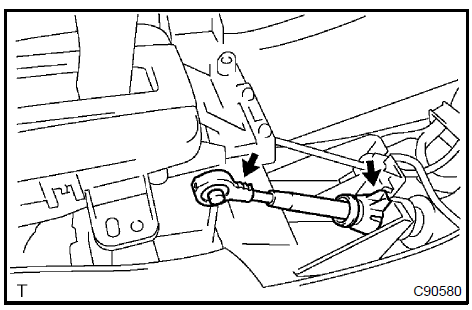 9. INSTALL TRANSMISSION CONTROL CABLE ASSY