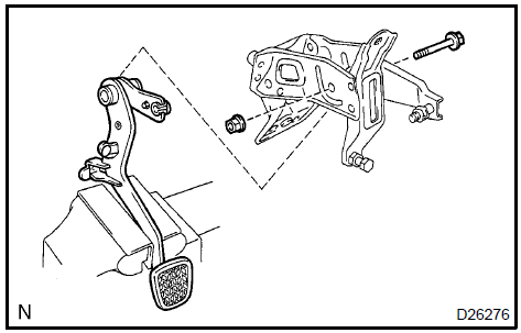 9. REMOVE CLUTCH PEDAL BUSH