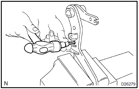 Remove clutch master cylinder push rod clevis bush