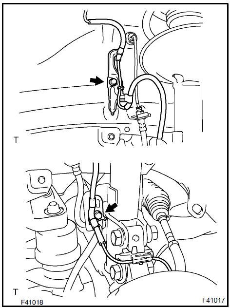 c. Remove the bolt and speed  FR LH.