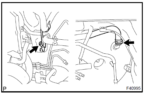 Disconnect vacuum hose assy