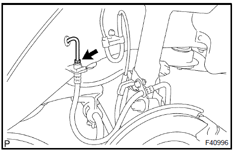 Install front brake tube no.5