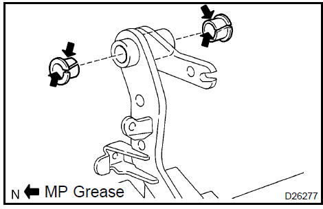 Install clutch pedal bush