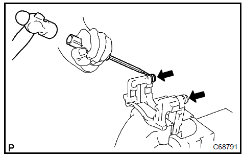 Remove front disc brake bush dust boot