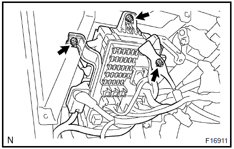 Remove instrument panel junction block assy