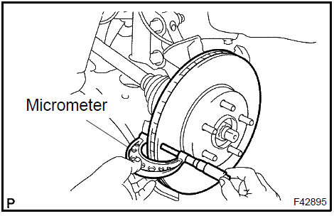 Inspect disc thickness