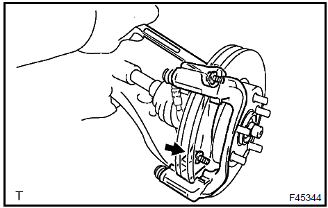 Install front disc brake cylinder mounting