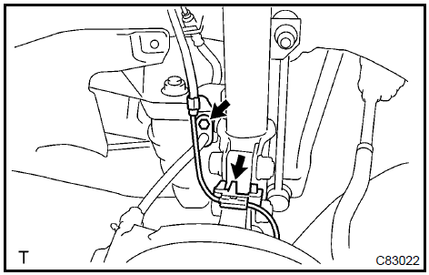 Disconnect speed  front LH (W/ ABS)