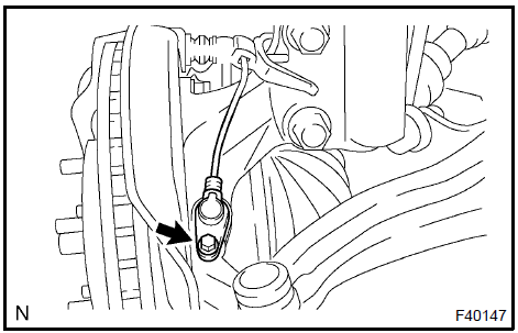 7. DISCONNECT TIE ROD ASSY LH