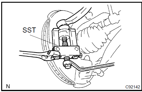 Disconnect tie rod assy LH