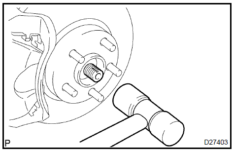 Disconnect front axle assy LH