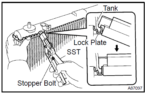 Remove uncaulk lock plate