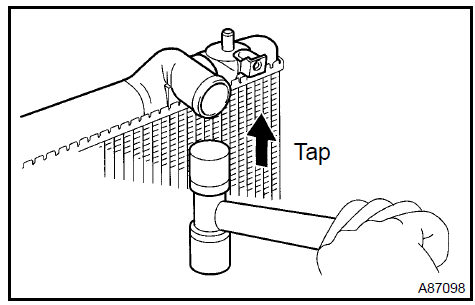 Remove radiator tank upper and tank lower