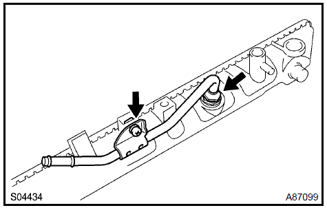 Remove oil cooler assy