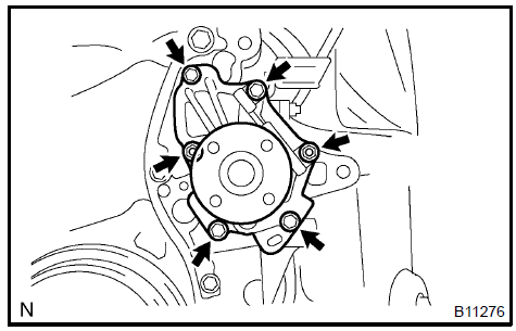 12. INSTALL WATER PUMP PULLEY