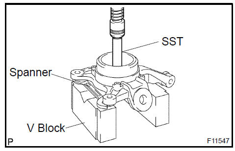 15. INSTALL FRONT AXLE HUB LH BEARING