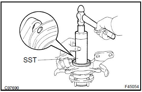 Front wheel bearing dust deflector No.1 LH