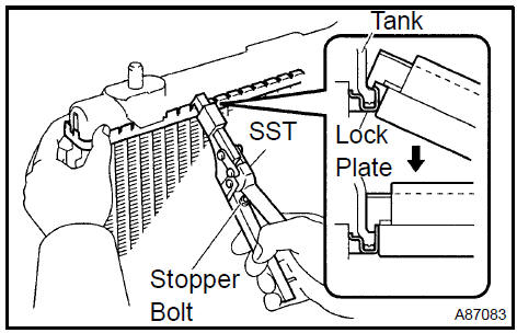 Remove uncaulk lock plate