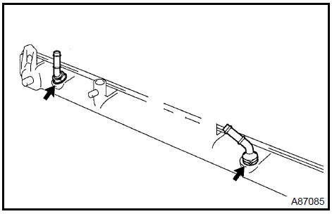  A/T: remove oil cooler assy