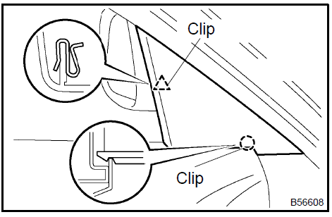 Remove front door lower frame bracket garnish LH