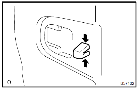 Remove door outside handle sub-assy LH