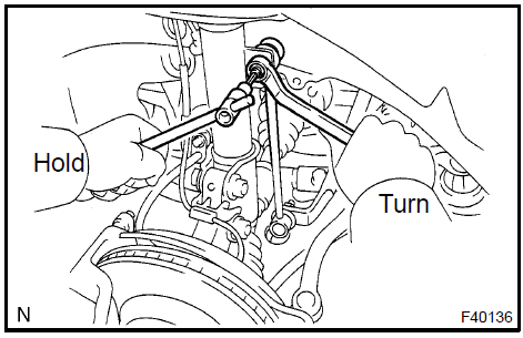 Install front stabilizer link assy LH