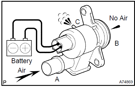 5. INSPECT VACUUM SWITCHING VALVE ASSY FOR