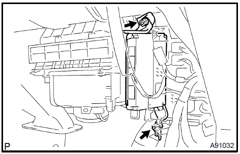 7. REMOVE ECM BRACKET