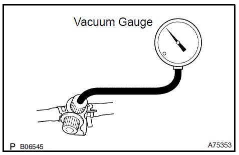 k. Connect a pressure gauge to the EVAP service port on