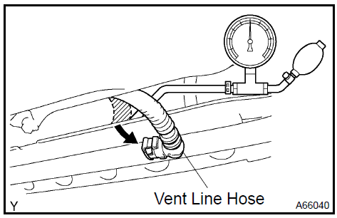 Check air tightness in fuel tank and filler pipe