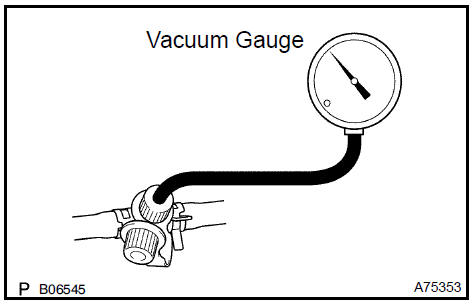 k. Connect a pressure gauge to the EVAP service port on