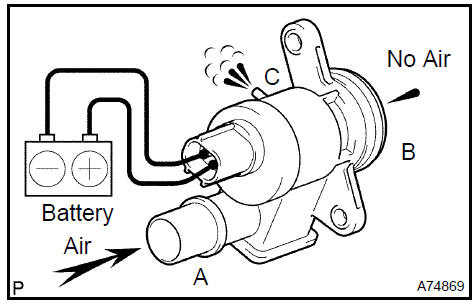 4. INSPECT VACUUM SWITCHING VALVE ASSY FOR