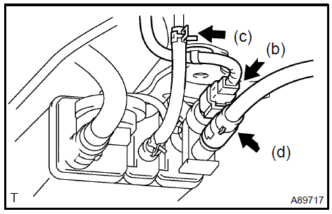 e. Remove the 2 bolts and charcoal canister.