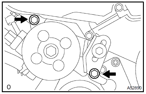  Remove vane pump assy