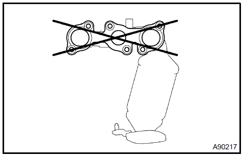 Inspect exhaust manifold sub-assy