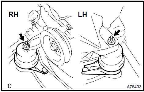 b. Install the engine mounting insulator FR with the bolt.