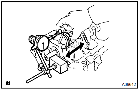 Inspect connecting rod thrust clearance