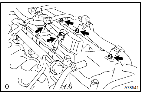 Remove cylinder head cover sub-assy LH