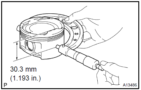 Inspect piston diameter