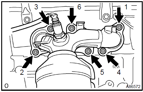 69. INSPECT EXHAUST MANIFOLD SUB−ASSY RH