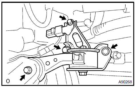 Remove engine moving control rod