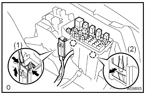 3. Disconnect the connector.