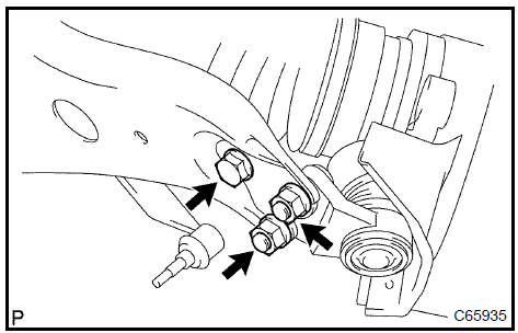 Disconnect front suspension arm sub-assy lower No.1 LH