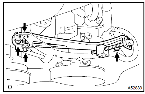 Remove generator belt adjusting bar