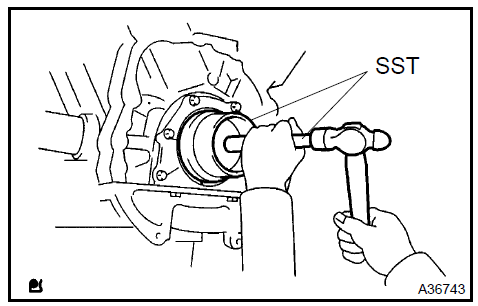 Install engine rear oil seal