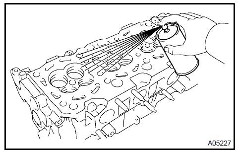 Inspect cylinder head for cracks