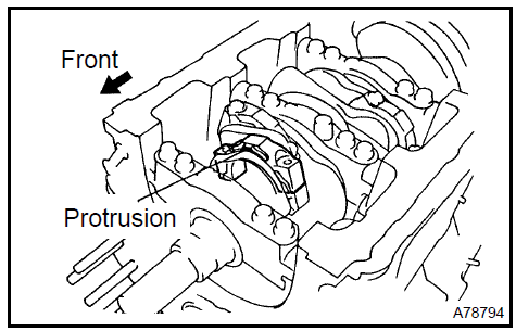 h. Tighten the bolts in several steps by the specified torque.